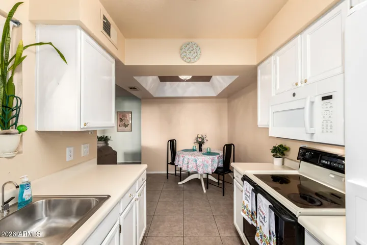 Open Kitchen with Plenty of Room for Cooking and Nice Views to the North