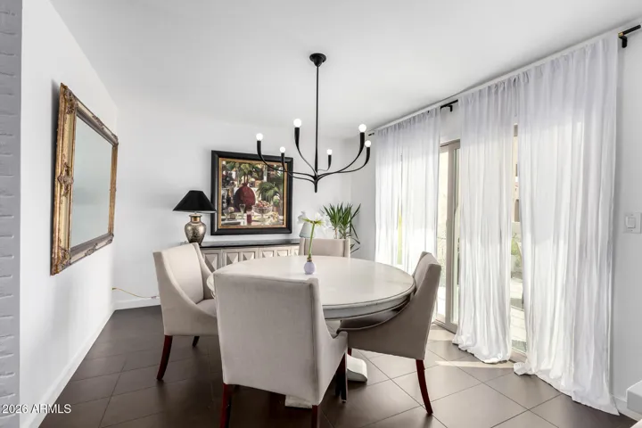 Eat in kitchen with South facing patio access
