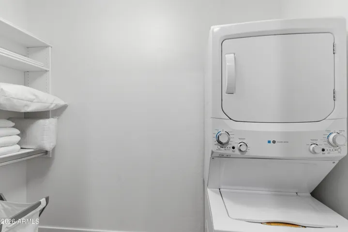 Primary bedroom laundry