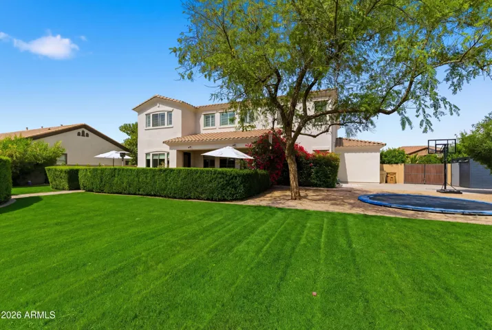 Mature landscaping