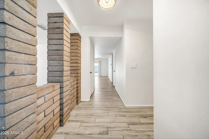 Hall Leading to Family Room & Kitchen