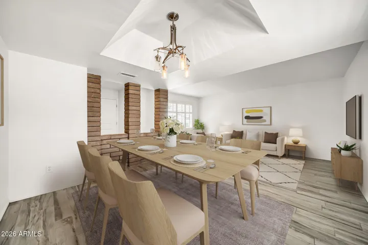 Virtually Staged Formal Dining
