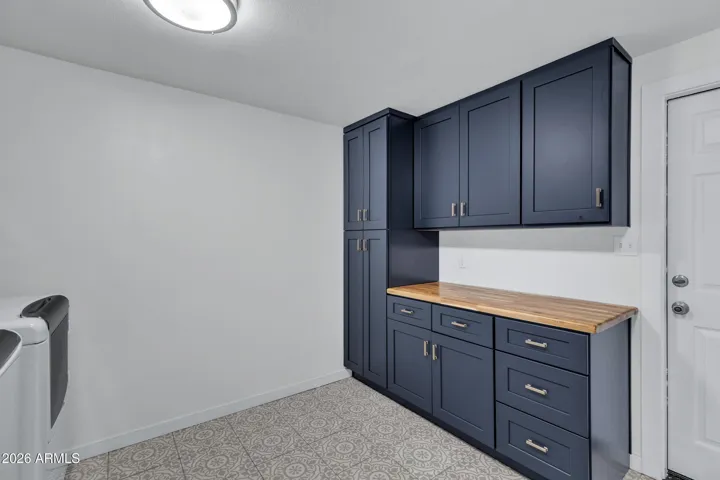 Remodeled laundry room