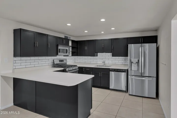 Kitchen with newer appliances