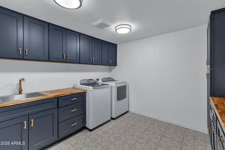 Remodeled laundry room