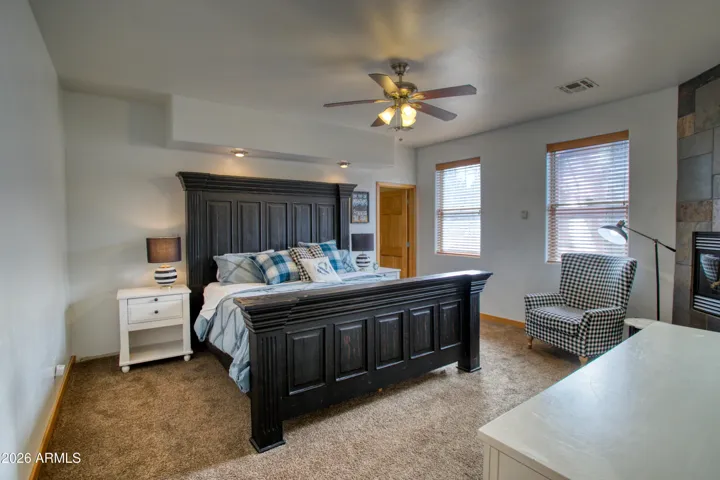 Primary Bedroom w/ Fireplace