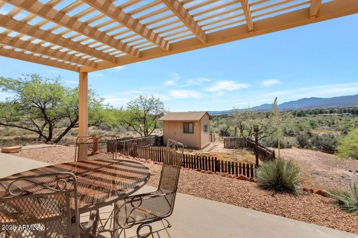 View from patio off dining room.
