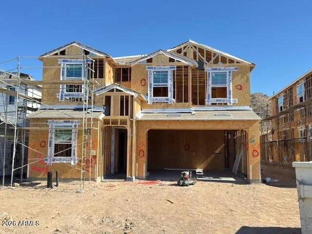 Actual home under construction