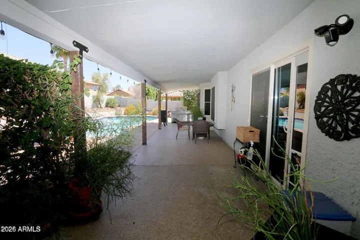 Expansive Covered Back Patio