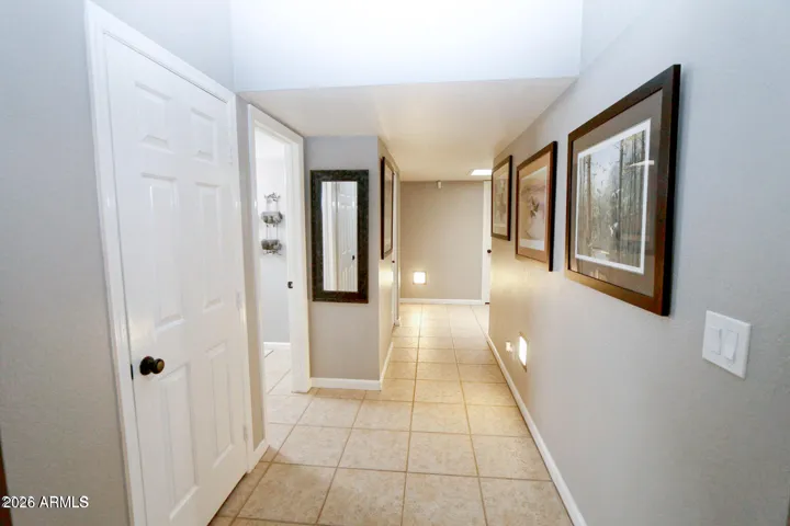 Storage closet and guest bath to the left.