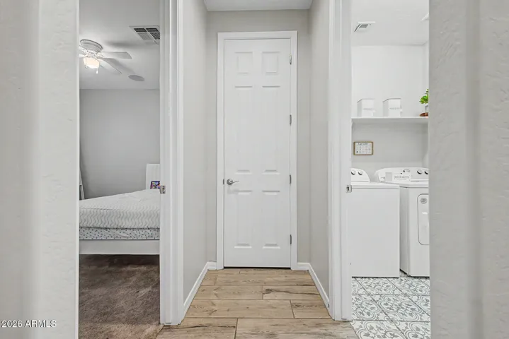 LINEN CLOSET AND LAUNDRY ROOM HALL
