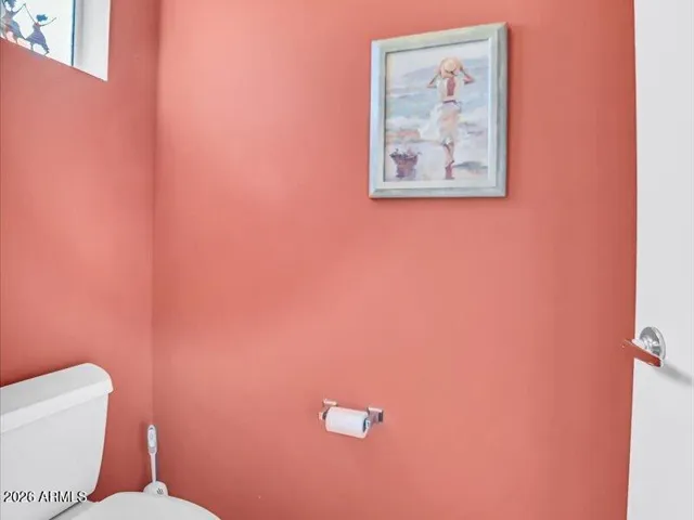 The master bathroom