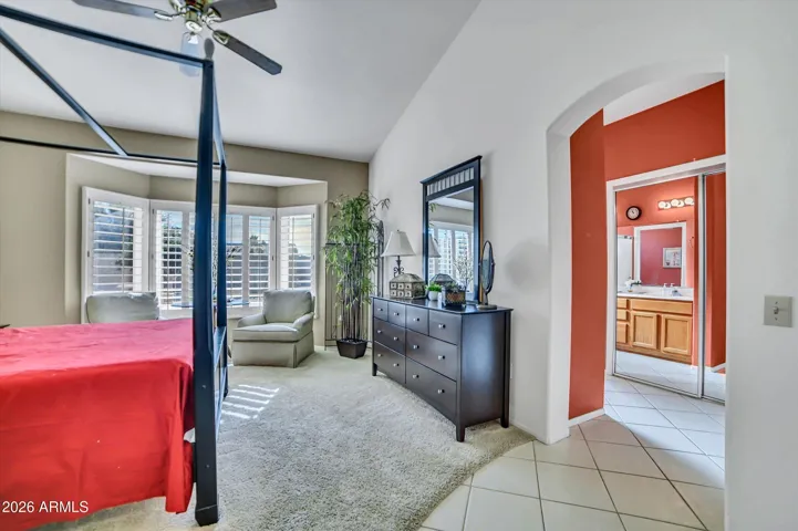 The master bedroom.