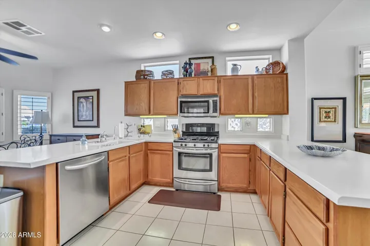 The kitchen.