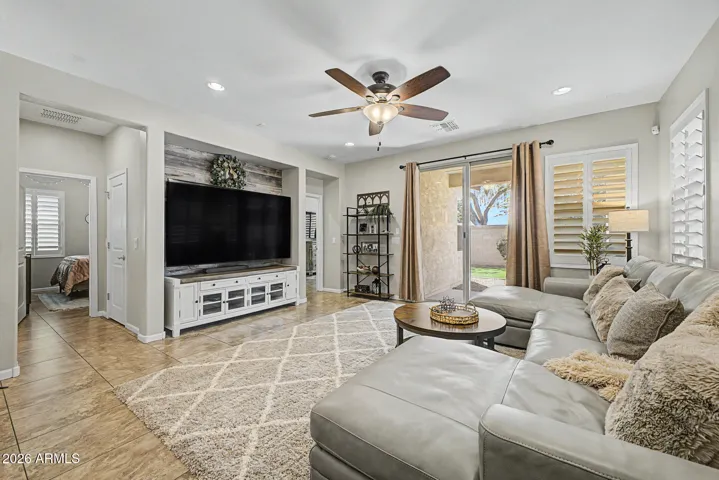 Great room floor plan is a plus