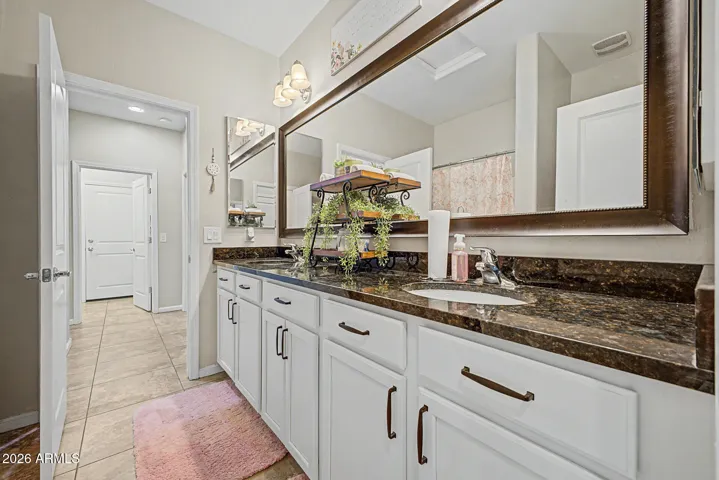 Granite counter top and large vanity