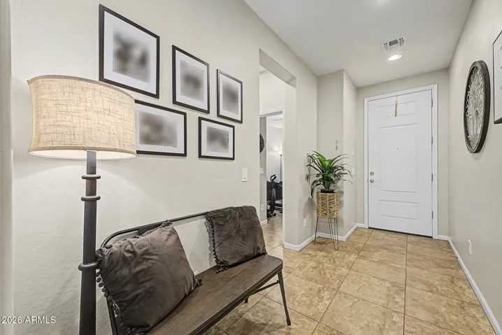 Inviting foyer area when entering the home