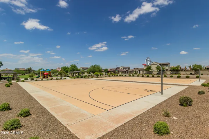 Get your hoops game on at the community basketball court
