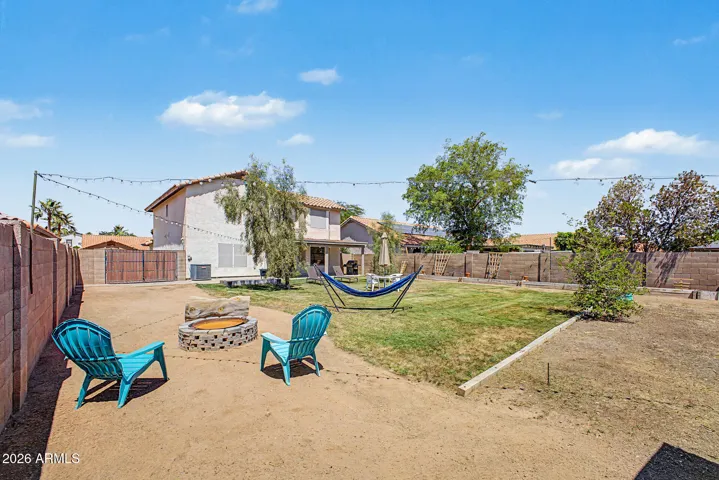 Expansive backyard