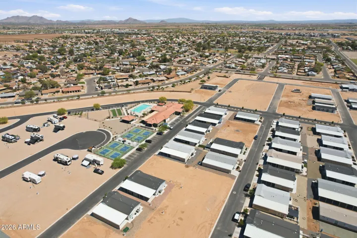 Aerial view of the park