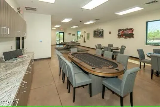 Poker and billiards room