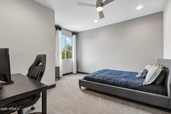 With custom walk-in closet