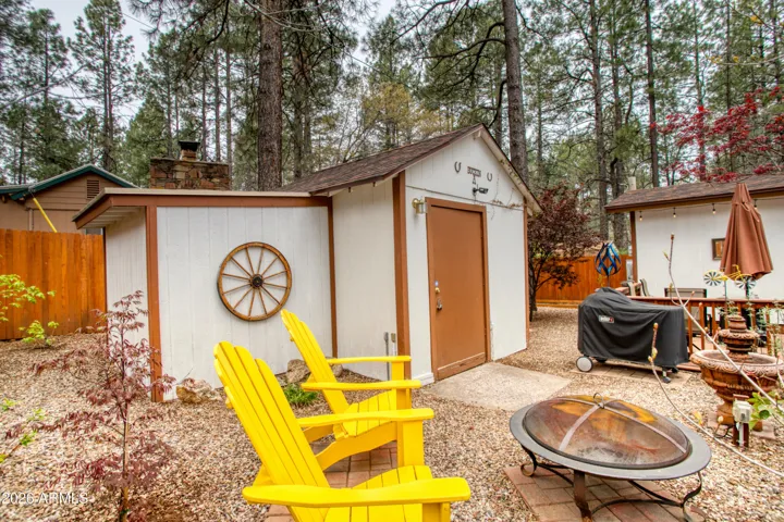back yard and shed