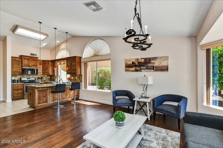 The open-concept design ensures you never miss a moment with family or guests while preparing meals.