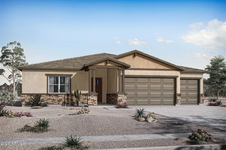 Rendering. Actual home color may vary.