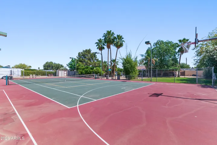 Pickleball, tennis, & basketball courts