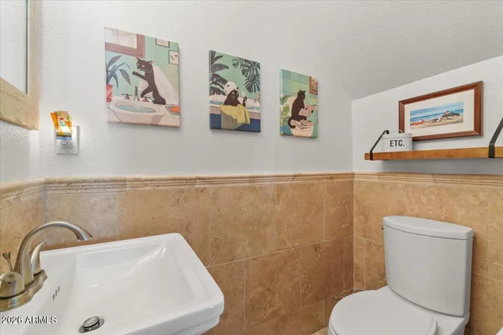 Downstairs powder room