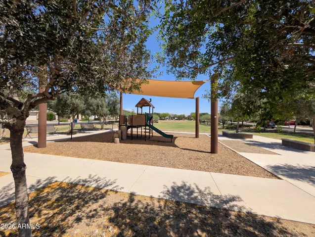 Play park right in front of the home
