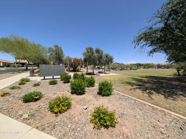 Park and mailboxes right across the street in front of the home