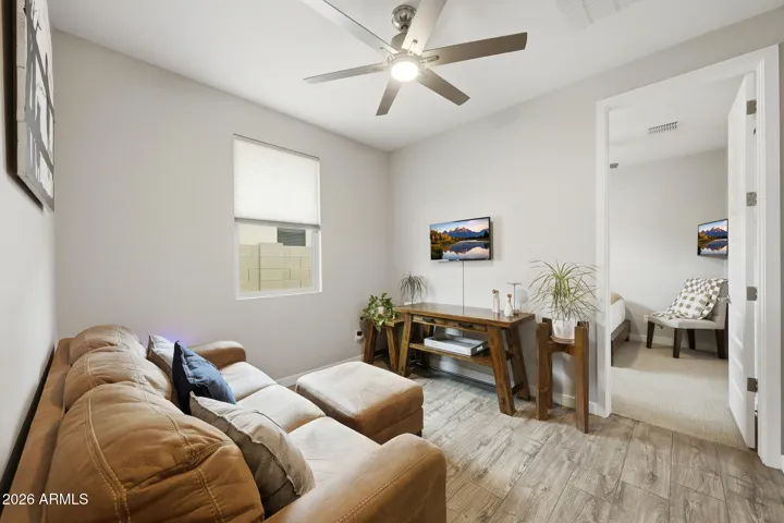 Amazing guest area with 2 bedrooms that can be made private with barn doors in Great Room
