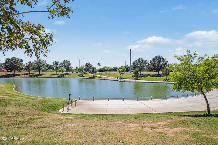 Enjoy the lake view during strolls around the park!