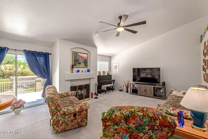 Huge Bonus Room Upstairs with Fireplace & Glass Slider to Balcony