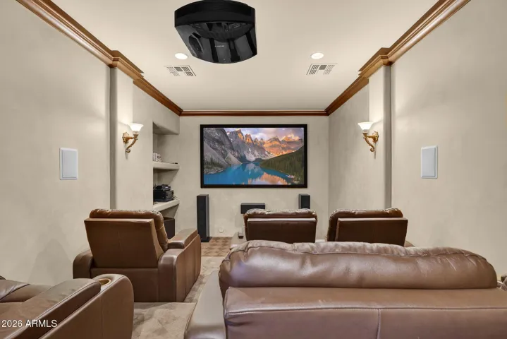 Private screening room for your favorite films.