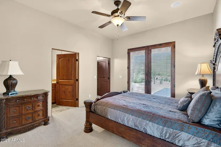 Enjoy the double french doors to take in the view