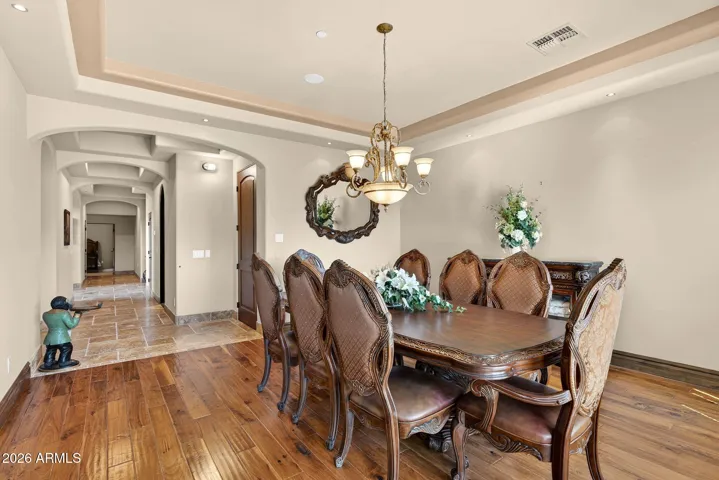 Note the coffered ceilings throughout this home....