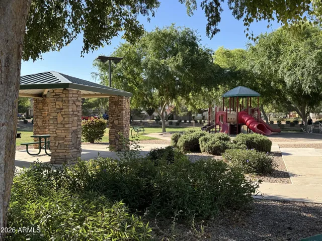 Part of a large park located just one house away from the home.