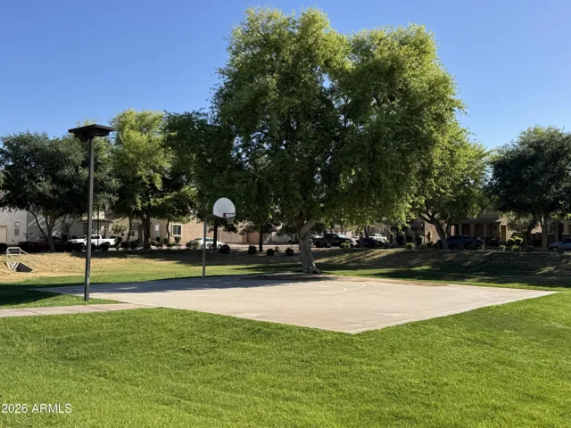 Part of a large park located just one house away from the home.