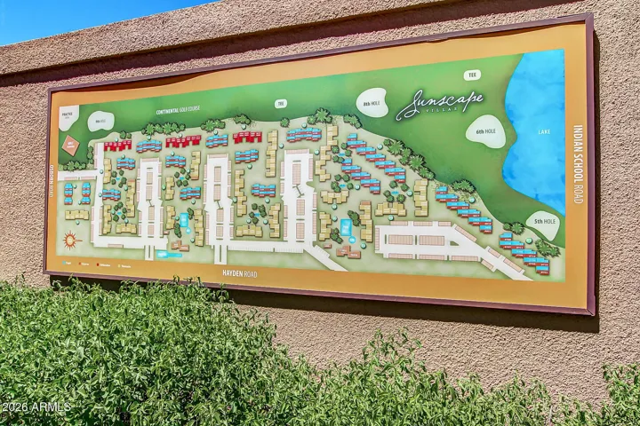 Well Designed Community in Central Scottsdale bordering the Continental Golf Course.