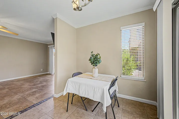 Eat-in Kitchen with views of south facing Patio 2.