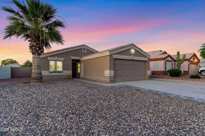 Great curb appeal with easy to maintain landscaping