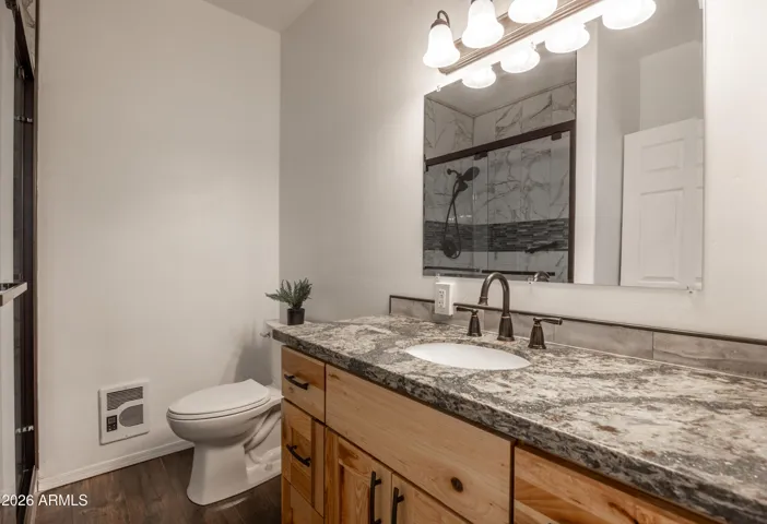 Guest Home, Bathroom with stunning tiled shower.