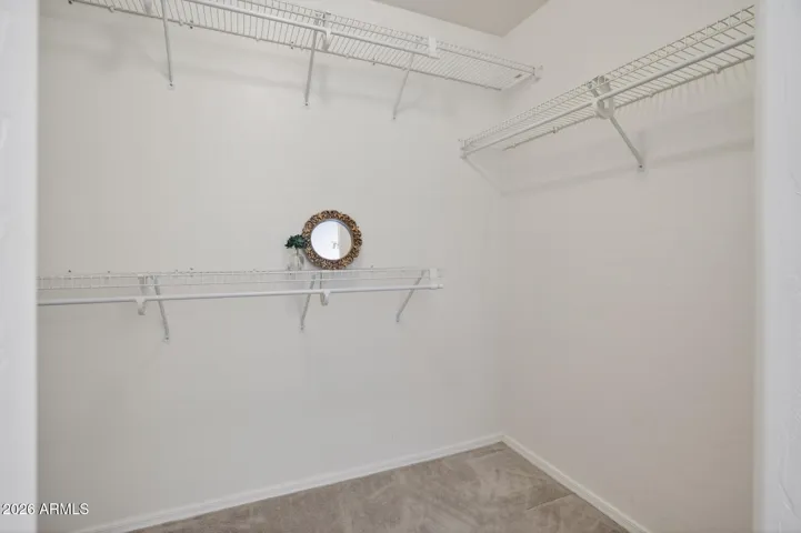 Primary walk-in closet