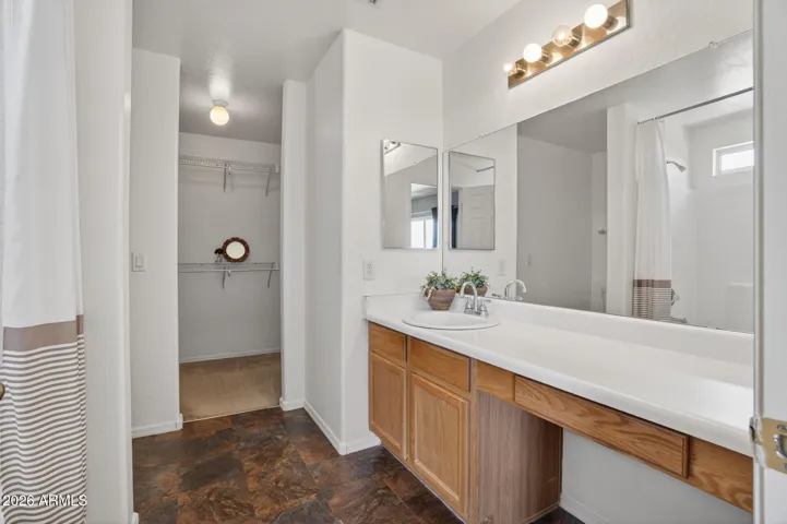 Primary bath and closet