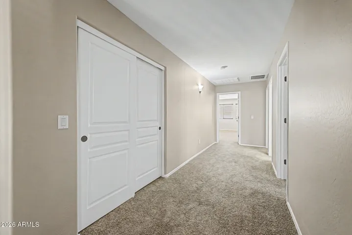 Large upstairs hall closet