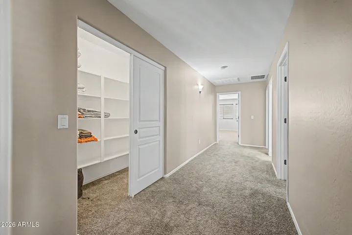 Large upstairs hall closet