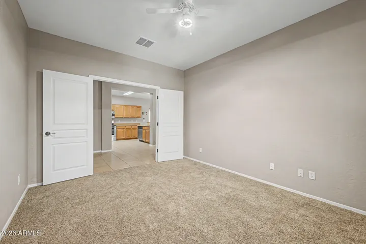 Downstairs enclosed Den
